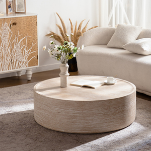 Nuovo italiano Design moderno minimalista piccolo appartamento in legno rotondo tavolino da salotto <span class=keywords><strong>mobili</strong></span> <span class=keywords><strong>per</strong></span> la casa facile da pulire - Product Image 1