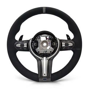 <span class=keywords><strong>Volante</strong></span> Deportivo M Personalizado de Fibra de Carbono y Alcántara con Calefacción para <span class=keywords><strong>BMW</strong></span> Serie F, Compatible con <span class=keywords><strong>BMW</strong></span> F80 M3 M5 F90 F06 535i F10 F56 F30 340i X3 F25 - Product Image 3