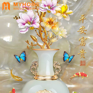 Papier peint photo <span class=keywords><strong>3d</strong></span> sur mesure, tapisserie panoramique avec paysage naturel, design populaire - Product Image 3