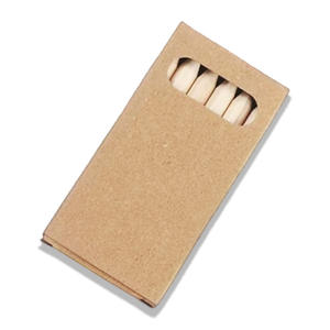 Pensil warna <span class=keywords><strong>Mini</strong></span> 3.5 inci Promosi Set pensil warna Logo kustom pensil warna kayu dengan kotak kertas Kraft - Product Image 5