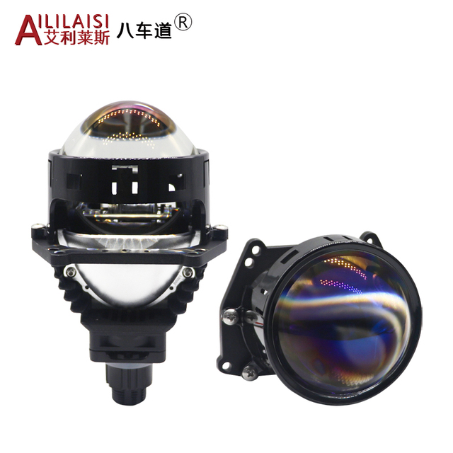 3.0-inch 12V 60W strong light transmission automotive system LED headlights long range bright light factory wholesale laser lens
