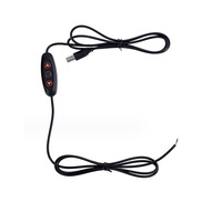 Cordon de lampe de gradateur Usb 3v 5v câble de lampe avec interrupteur marche/arrêt en ligne câble de commutateur de gradateur de lumière