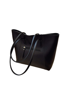 חוצה גבולות 2025 בסגנון חדש בסגנון פו רוכסן אופנה טרנדי גדול קיבולת נשים נשים תיק כתף תיק תיק פשוט - Product Image 5