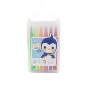 Marqueurs d'eau lavables à pointe souple pour enfants, couleurs vives personnalisées, écriture fluide - Product Image 1