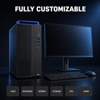Ordinateur de bureau personnalisé pour entreprise, ensemble complet, Hygon 3350, 8 cœurs, 3,0 GHz, 8 Go, 512 Go, 2HVESSD, carte graphique 2 Go, boîtier 15L, 23,8 pouces, USB, clavier, souris