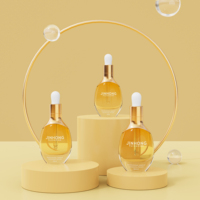 Botol Dropper Gradasi 30ml 50ml 100ml Grosir Kemasan Serum Minyak Kaca Kosong Custom