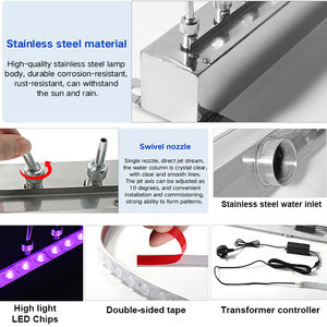 Haute qualité décoratif intérieur eau pluie rideau métal Fuentes De Agua Para Interiores <span class=keywords><strong>piscine</strong></span> eau pluie rideau <span class=keywords><strong>cascade</strong></span> - Product Image 5