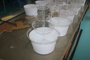 4 tầng Acrylic bánh đứng với đài phun nước Acrylic bánh đứng với ánh sáng dẫn và đài phun nước - Product Image 5