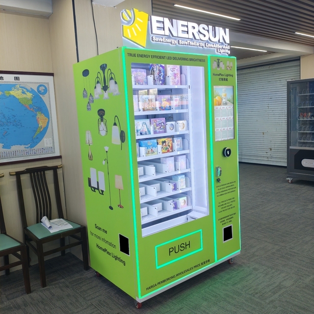 21.5-Inch Touch Screen Lighting Accessories Retail Automatic Vending Machine with SDK Function Supports Credit Card Cash Payment