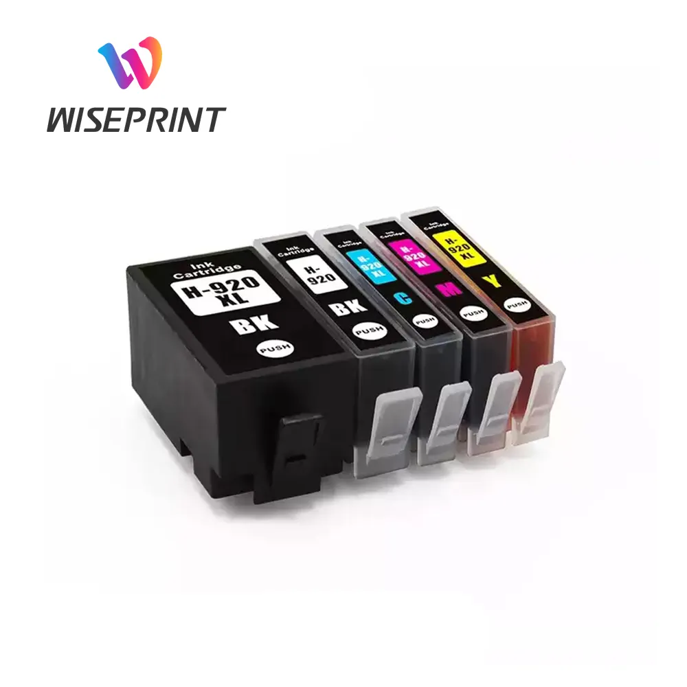 Wiseprint alto rendimiento Compatible HP920 920 XL 920XL cartucho de tinta de inyección de tinta de Color para impresora HP Officejet 6500 6000 6500A 7500A