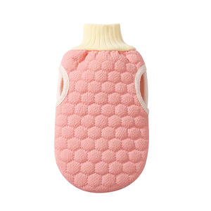 Gant de toilette multifonctionnel double face en rayonne, serviette de bain tendance en nid d'abeille, non abrasive pour la peau, forme ovale - Product Image 1
