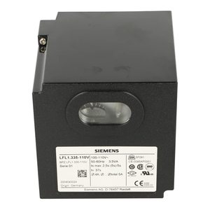 โมดูลควบคุมหัวเผาแก๊สซีเมนส์ LFL1.335-110V 110V 5A แบบสองเชื้อเพลิง ระบบดูดอากาศเข้าโดยบังคับ - Product Image 1