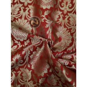 Suave algodón banarasi tela de seda para la venta UK - Product Image 3