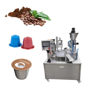 High Efficiency Automatic Rotary K Cup nespresso coffee Cup Filling Sealing Machine