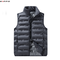 Kippo Luxe unisexe respirant isolé gilet fermeture à glissière graphène auto-chauffant à capuche matelassé sans manches gilet pour l'hiver