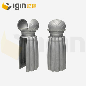 Poste de escalera de aluminio de 25x25 mm, accesorio de balaustrada de estilo europeo para puerta de patio y piezas de escalera - Product Image 3