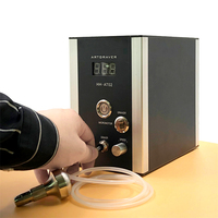 AT02 Mini machine de gravure de bijoux facile à utiliser, sans compresseur d'air, 160W, graveur portable pour l'art métallique, équipement de fabrication de bijoux