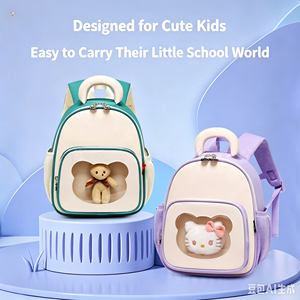 Cute 3D Rabbit Kids <b>Backpack</b> Waterproof Zipper Bookbag For Preschool Children Custom Logo - Product Image 5