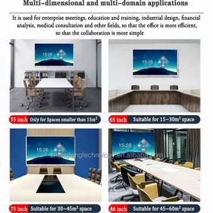 Interactif 55 65 98 pouces noir LCD 3.5MS écran tactile travail d'enseignement tableau blanc interactif salle de réunion intelligente en ligne usage domestique - Product Image 6