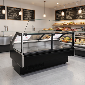 Vitrines Réfrigérées Commerciales pour Viande, Taille Personnalisée, <span class=keywords><strong>Vitrine</strong></span> <span class=keywords><strong>Réfrigérée</strong></span> pour Charcuterie, Réfrigérateur de Boucher, <span class=keywords><strong>Vitrine</strong></span> <span class=keywords><strong>Réfrigérée</strong></span>, Réfrigérateur de Présentation - Product Image 1