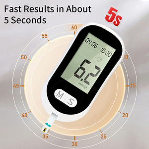Appareil de mesure du glucose sanguin KE-B15, kit glucomètre à grand écran noir avec 50 bandelettes de <span class=keywords><strong>test</strong></span> pour la mesure du sucre dans le sang à domicile, <span class=keywords><strong>test</strong></span> du <span class=keywords><strong>diabète</strong></span> - Product Image 4