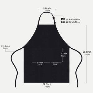 Delantal ajustable de poliéster y algodón para uso en restaurantes, para hotpot y barbacoa, publicidad y comercio exterior - Product Image 1