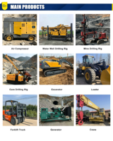 Foreuse hydraulique sur chenilles d'occasion fiable FY300A pour puits profonds de 300 mètres, entraînée au diesel, pour forage de puits d'eau