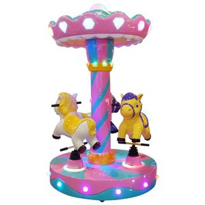 Ice-cream Shaped Children's Three-Person Merry-Go-Round Coin-Operated Children's Carousel Amusement Park Equipment - Product Image 2