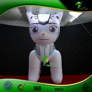 Индивидуальная дизайнерская гигантская Высота 2,5 м надувной робот кошка езда смешное животное бассейн поплавок игрушки - Product Image 2