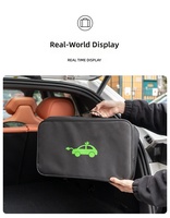Sac de rangement pour pistolet de recharge EV en tissu Oxford noir imperméable, robuste, support de câble de chargeur de voiture, étui de rangement pour accessoires automobiles