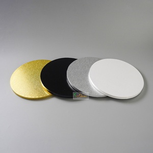 8/10/12/14/16 Inch Sliver Round <b>Cake</b> <b>Board</b> Drums with Smooth Edges Decorative Display <b>Cake</b> Icing Plates - Product Image 3