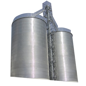 Silos de stockage en maïs, en acier, à fond plat, cet appareil de stockage dispose d'une augue à balayage - Product Image 1