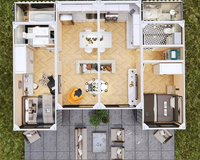Maison conteneur détachable en acier pour atelier, entrepôt, salle de réunion, cuisine, salle de bain – Légère