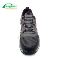 AEGISEC bottes de randonnée en tissu sandwich avec orteil de sécurité résistant à la perforation chaussures de travail légères pour hommes