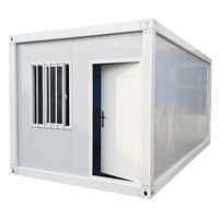 Maison conteneur préfabriquée portable, étanche et insonorisée, avec panneaux sandwich, design moderne, 20 pieds, maison modulaire résidentielle