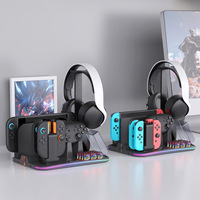 Station d'accueil pour console Switch 2 avec refroidissement, station de charge universelle NS, rangement pour cartes de jeu et support pour manette PRO/écouteurs