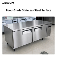 Table de travail professionnelle en acier inoxydable pour cuisine commerciale, table réfrigérée de bonne qualité, congélateur