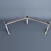 Bureau d'ordinateur certifié japonaise, 3 pieds, 3 segments, hauteur réglable, pour ordinateur, 120 degrés, 3 moteurs
