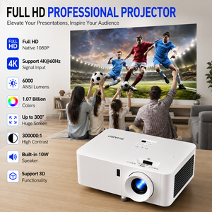 Proyector Láser Sharp XG-TK456ZA 1080P, 6000 Lúmenes, Zoom Óptico 1.6x, para Juegos y Películas - Product Image 1