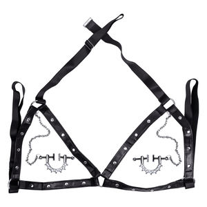 Clip <span class=keywords><strong>en</strong></span> juego de abrazaderas de acabado de metal para pezones Clips de abrazaderas de pezón de metal con cadena estimulador de clítoris abrazaderas de pecho de pezón de acero - Product Image 6