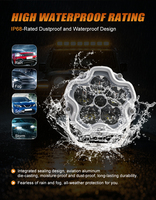 Système d'éclairage automobile, lampe de travail LED 100W, 6,5 pouces, ronde, lumières de travail LED, DRL, lumière LED pour voiture, tout-terrain, camion, pour Jeep 4x4