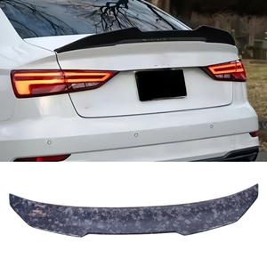 For A3 S3 RS3 8V PSM Style Real Forged Carbon Fiber Material <b>Rear</b> <b>Spoiler</b> Trunk Wing 2013-2020 - Product Image 1