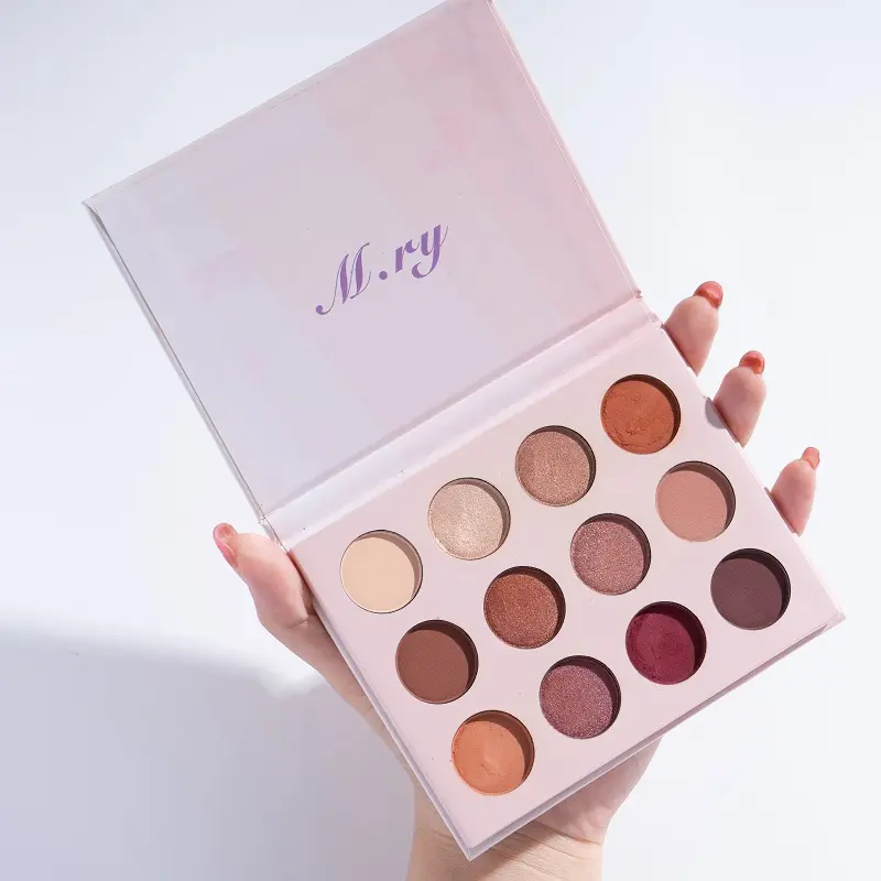 Palette de fard à paupières pour maquillage, en carton, haute coloré, vente en gros