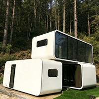 Capsule isolée résistante à l'hiver, maison préfabriquée à isolation thermique pour régions froides