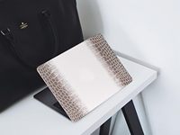 Housse de protection rigide pour ordinateur portable en cuir PU effet crocodile de l'Himalaya pour MacBook Neo 2026 Air 13.6 Air 15 Pro 14 Pro 16 M5 M4 M3 M2