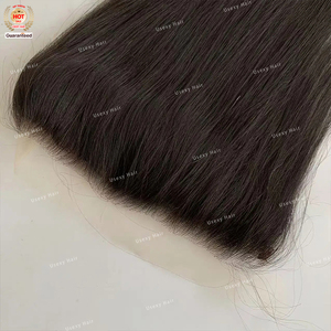 새로운 핫 13x2 레이스 정면 헤어 라인 토퍼 헤어 피스 화이트 블랙 여성용 인모 이마 헤어 라인 프론트 토퍼 끈 - Product Image 6