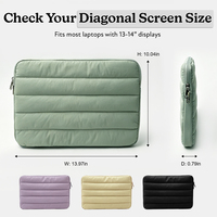 Housse de transport matelassée personnalisée pour ordinateur portable pour femme, sacoche matelassée légère et rembourrée pour ordinateur portable, étui personnalisé pour ordinateur portable