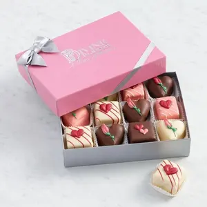 Papel magnético de embalaje de Chocolate Cajas de Regalo con divisor de cartón personalizado vacío boda cajas de Chocolate