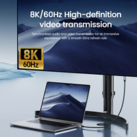 Cable USB4.0 Tipo C de 240W con Pantalla Digital, Transferencia Rápida de Video 8K 16K 60Hz 120Hz para Teléfono, TV, Xbox, Laptop