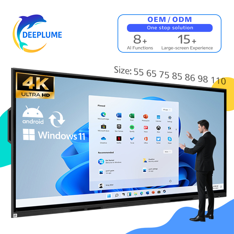 DeepLume Pro Max Smart Board for School Interactive Board Smart Board for School Teaching Office Display Interactive